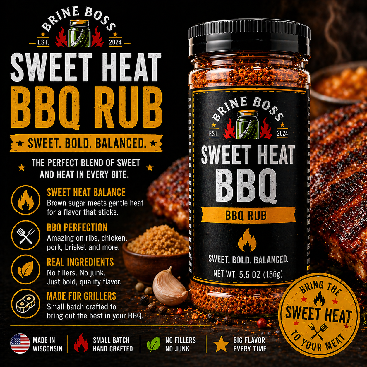 Sweet Heat BBQ Rub